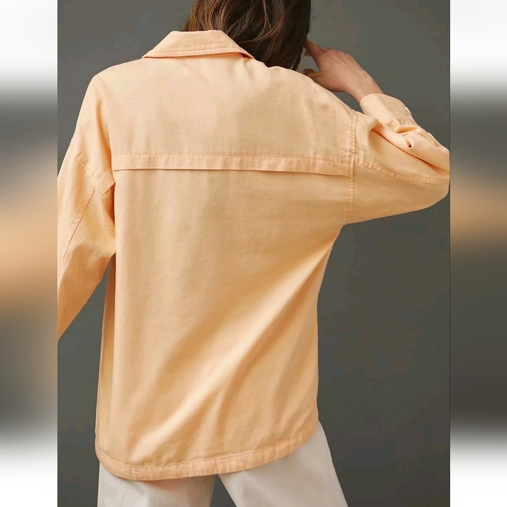 ANTHRO | $118 Maeve Oversized Lace Shirt Jacket - Picture 5 of 5